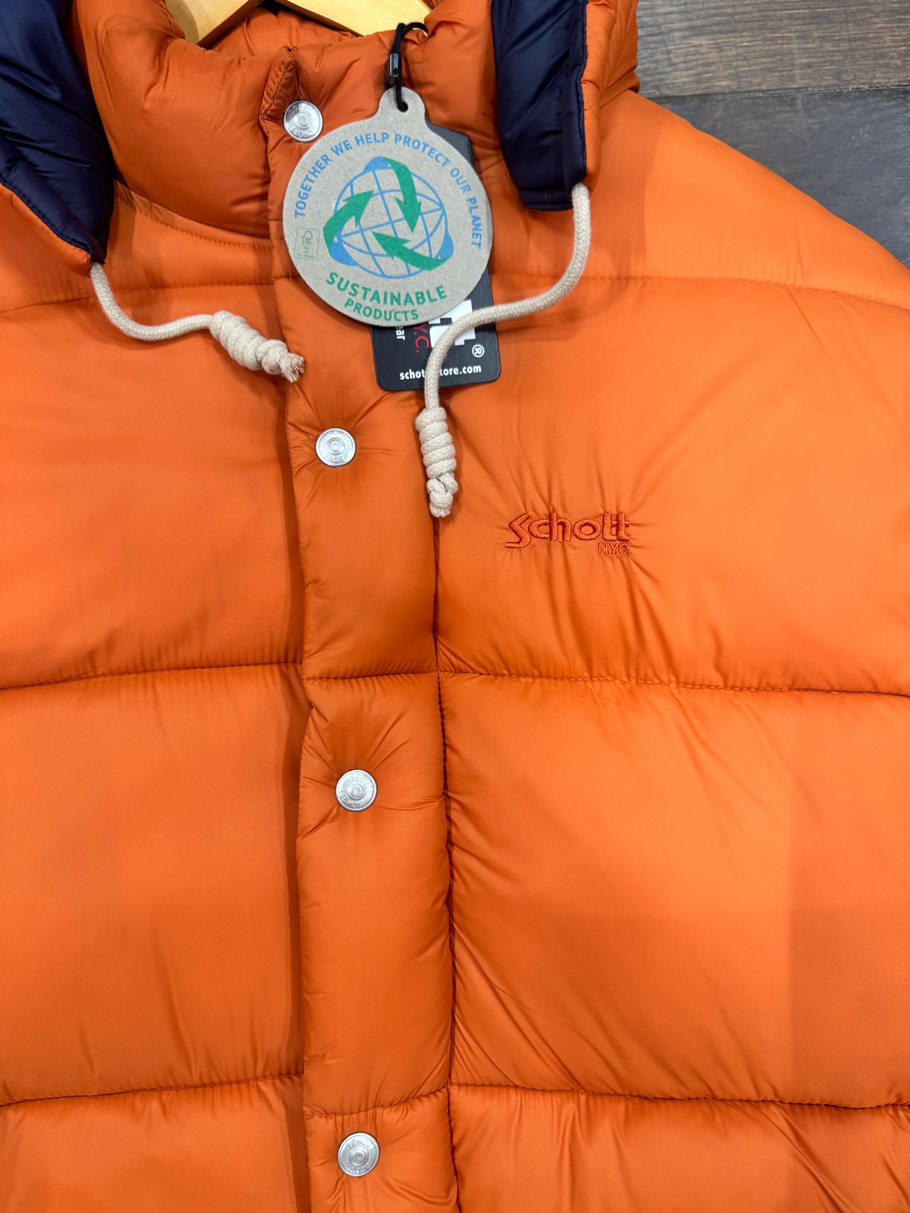Westlake Orange matière recyclé capuche amovible