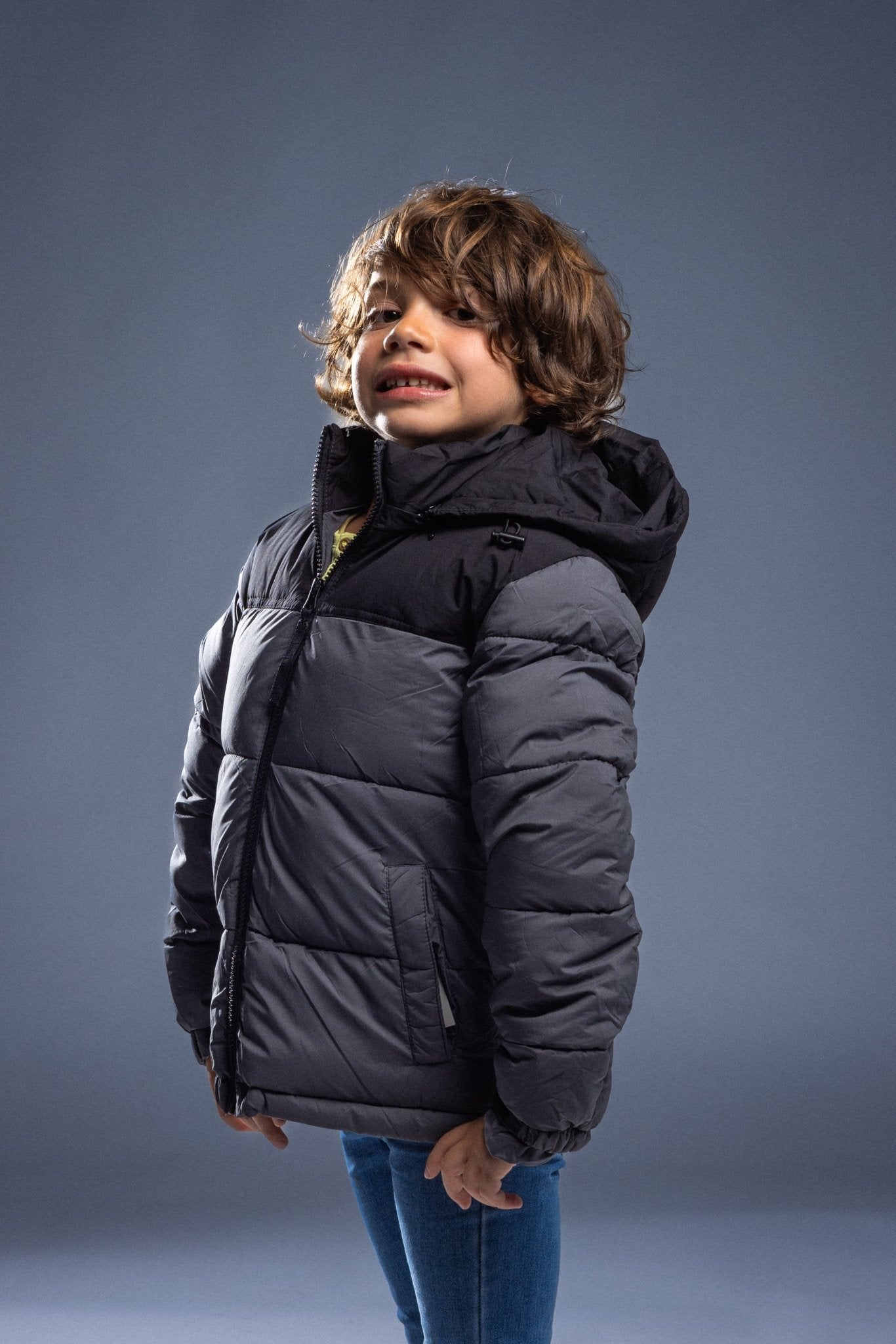 BiColor Kids Bleu Gris - La Doudounerie