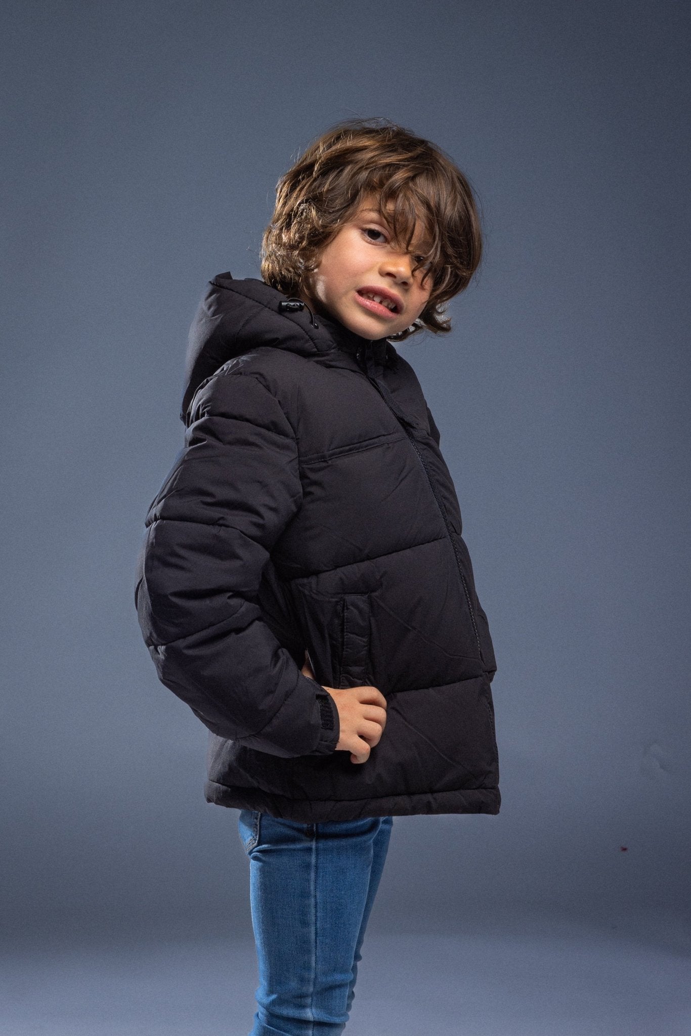 BiColor Kids Bleu Noir - La Doudounerie