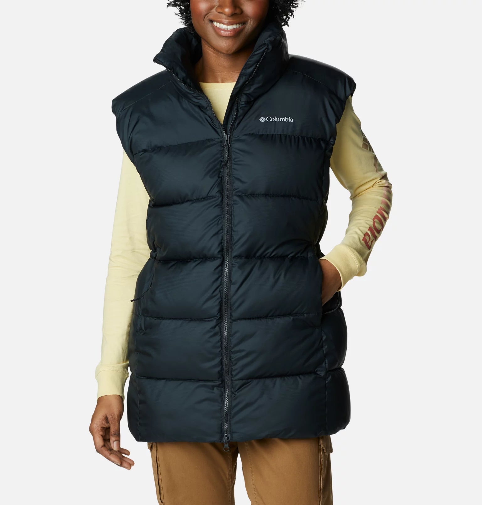 Veste longue sans manches hotsell