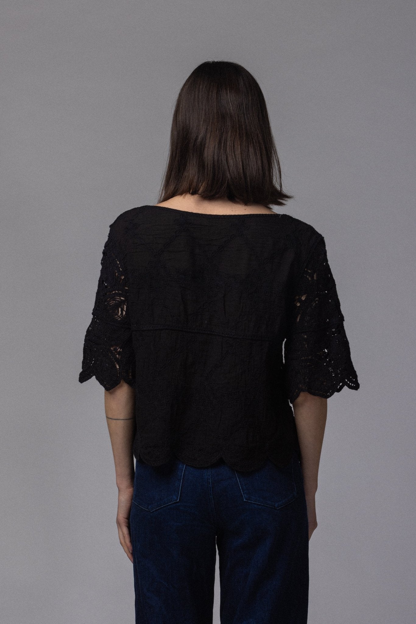 Haut Dentelle Crop - La Doudounerie