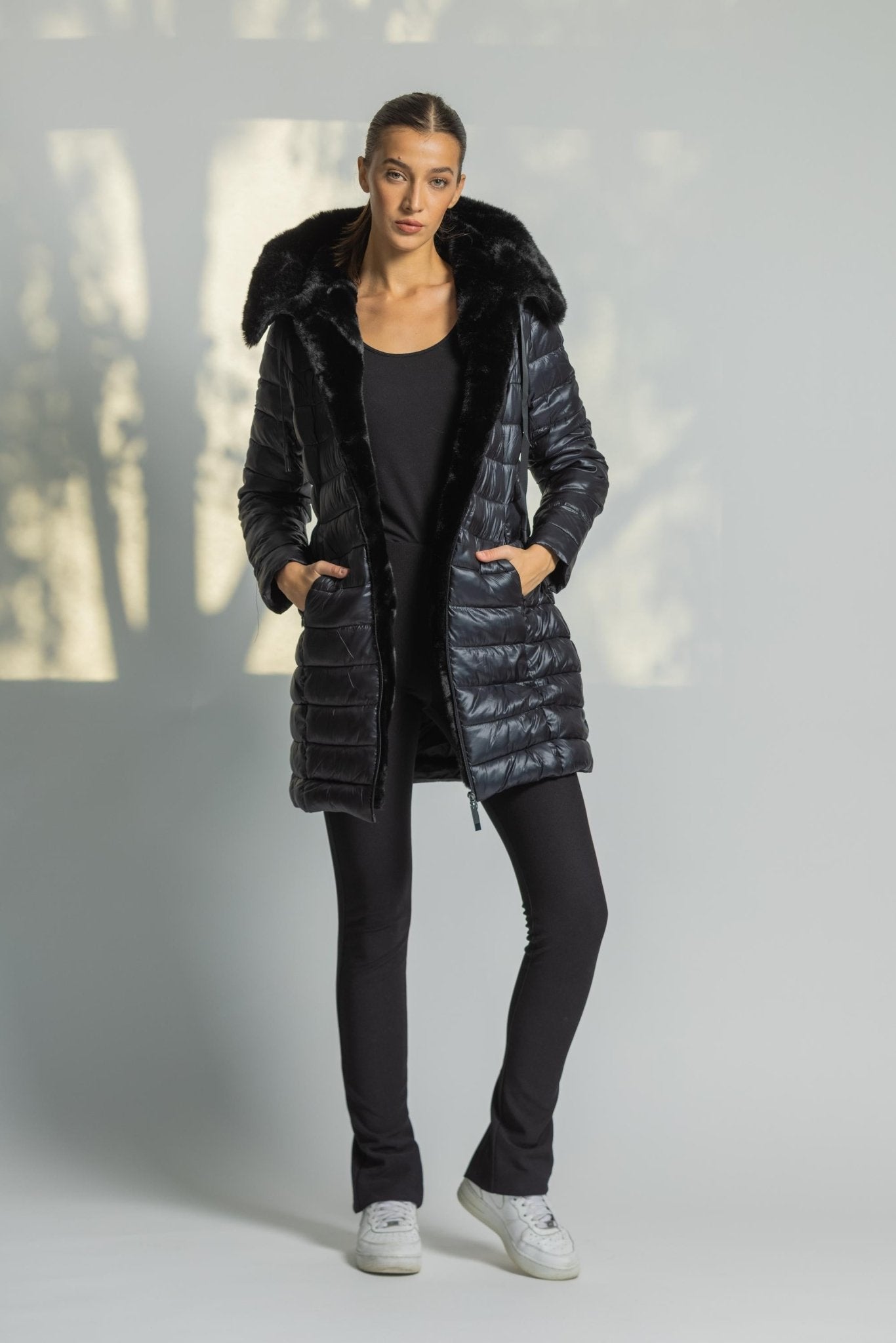 Doudoune Légère Doudoune Mi Longue Avec Capuche Doudoune Legere