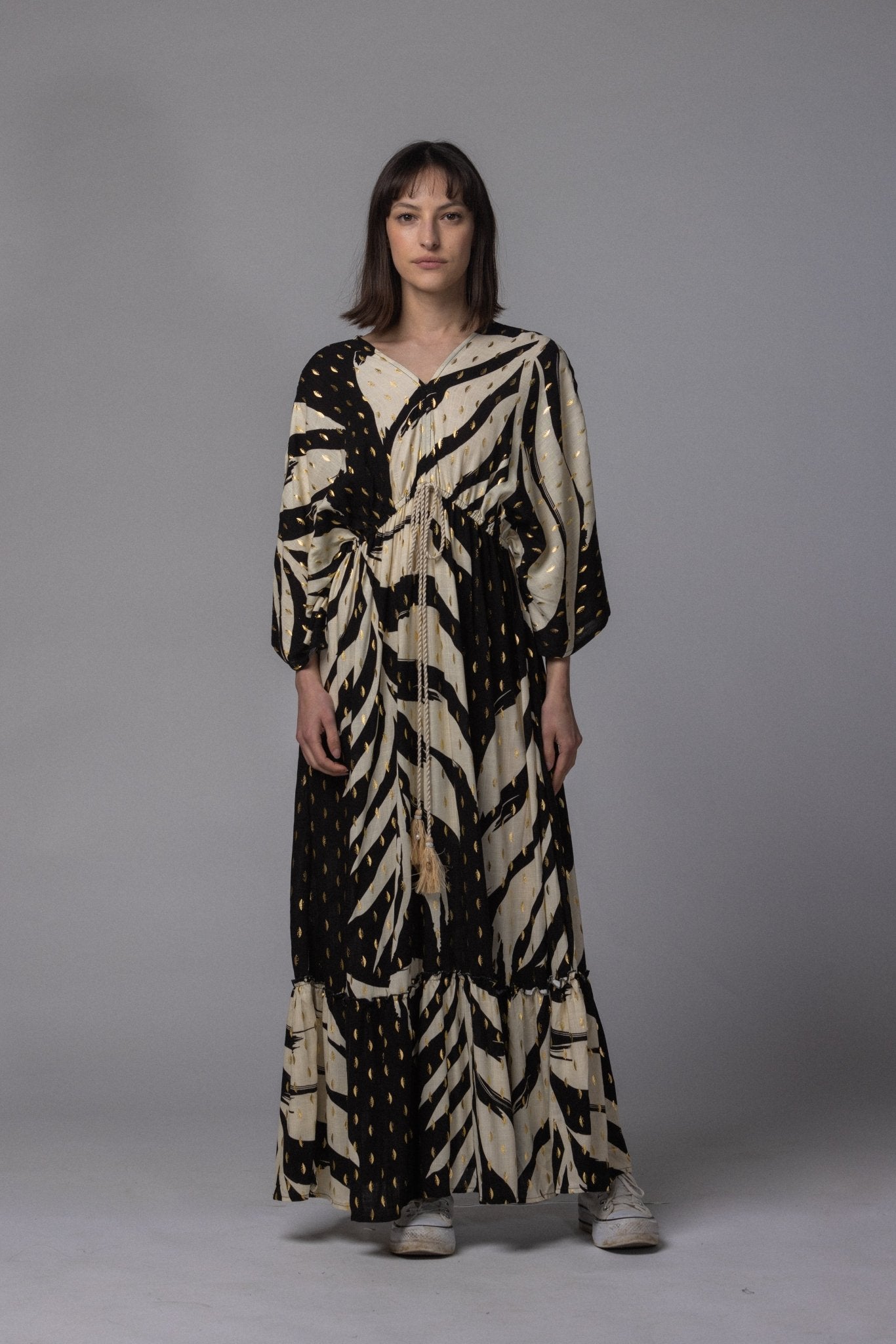 Robe avec détaille doré - La Doudounerie