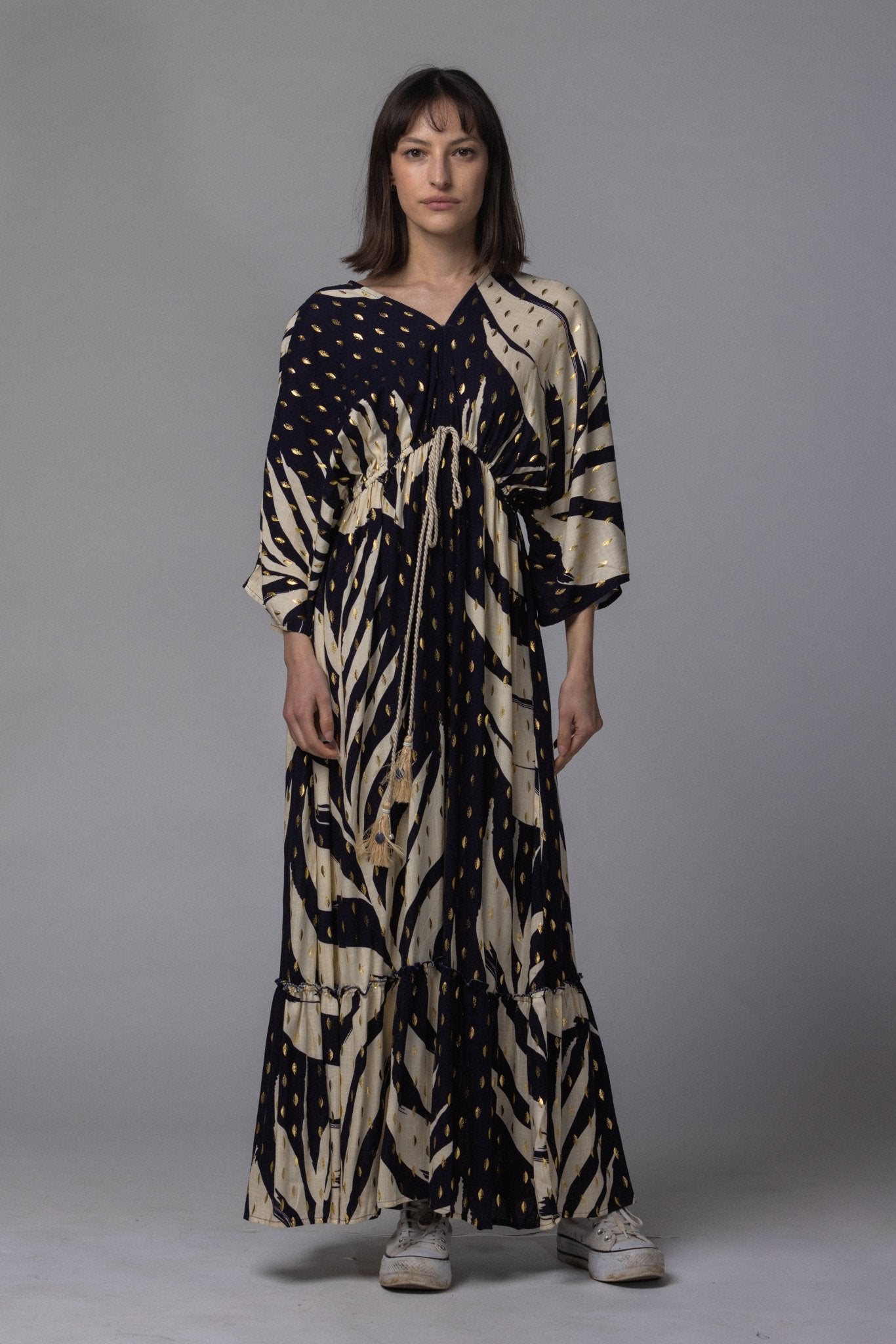 Robe avec détaille doré - La Doudounerie