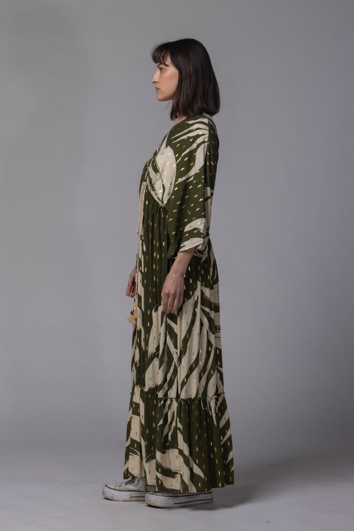 Robe avec détaille doré - La Doudounerie
