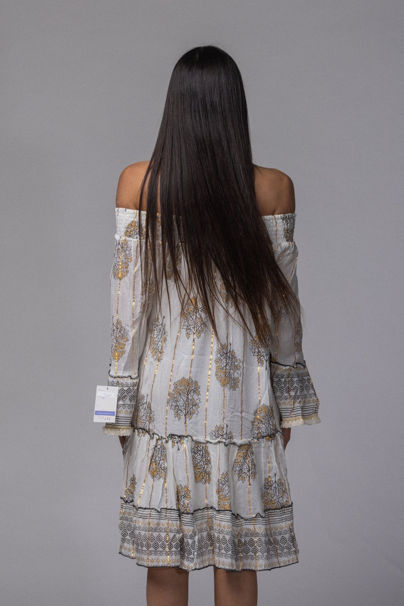 Robe courte été col élastique - La Doudounerie