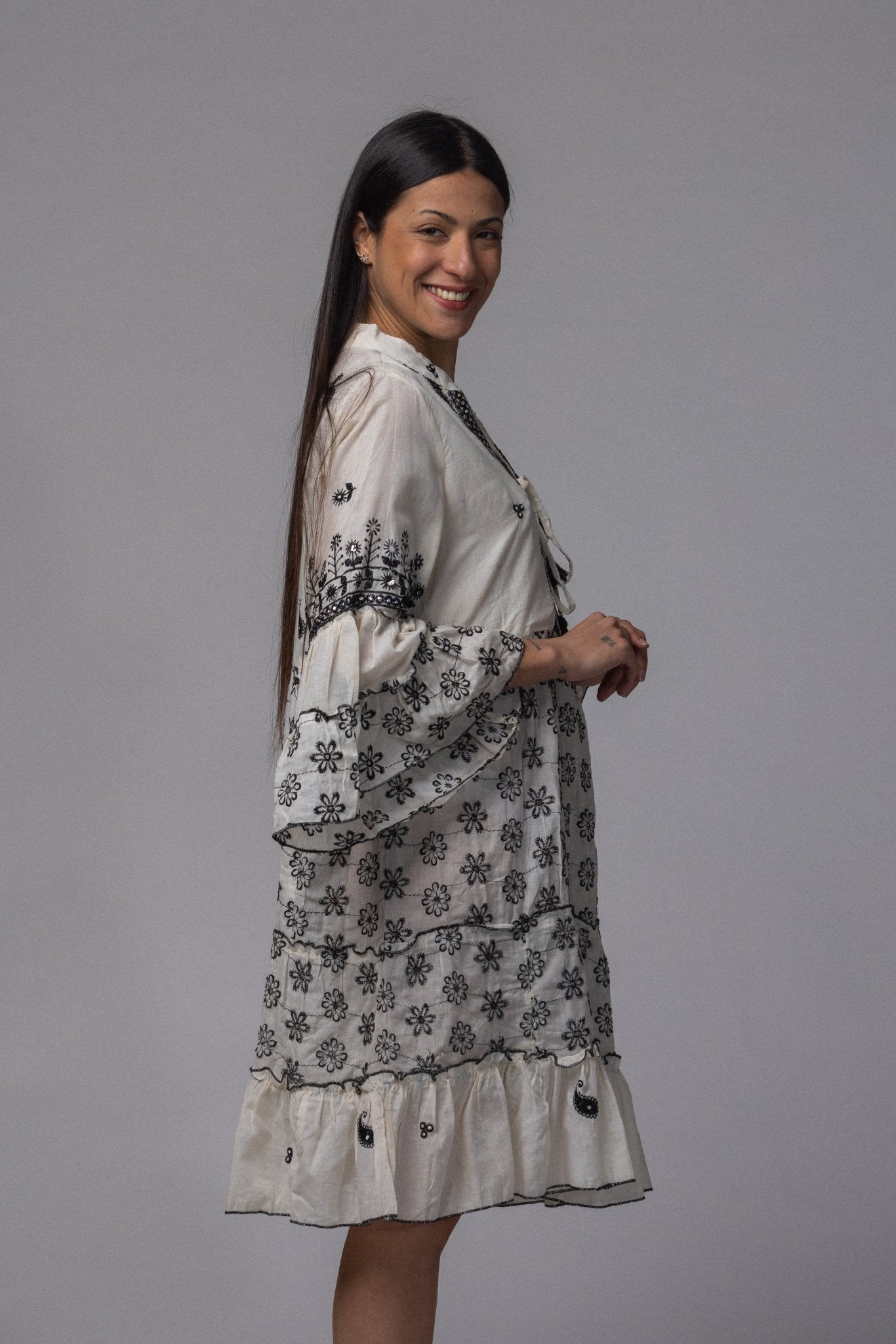 Robe courte motif - La Doudounerie