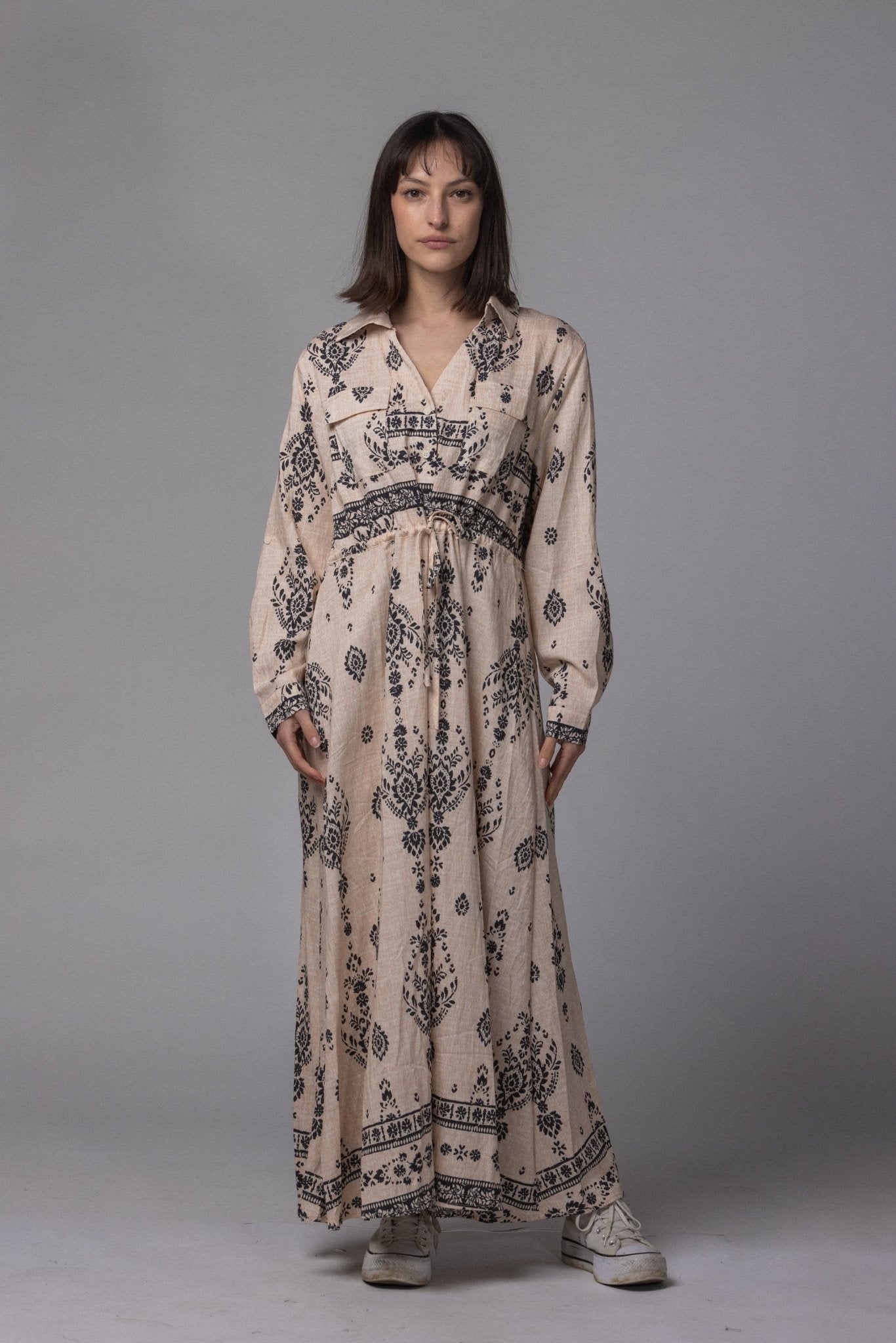 Robe Inda avec col - La Doudounerie