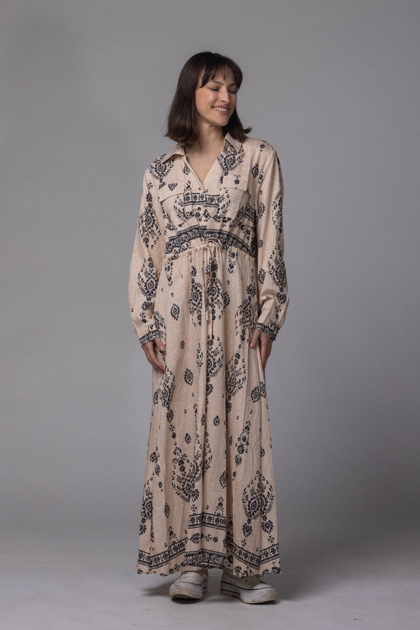 Robe Inda avec col - La Doudounerie