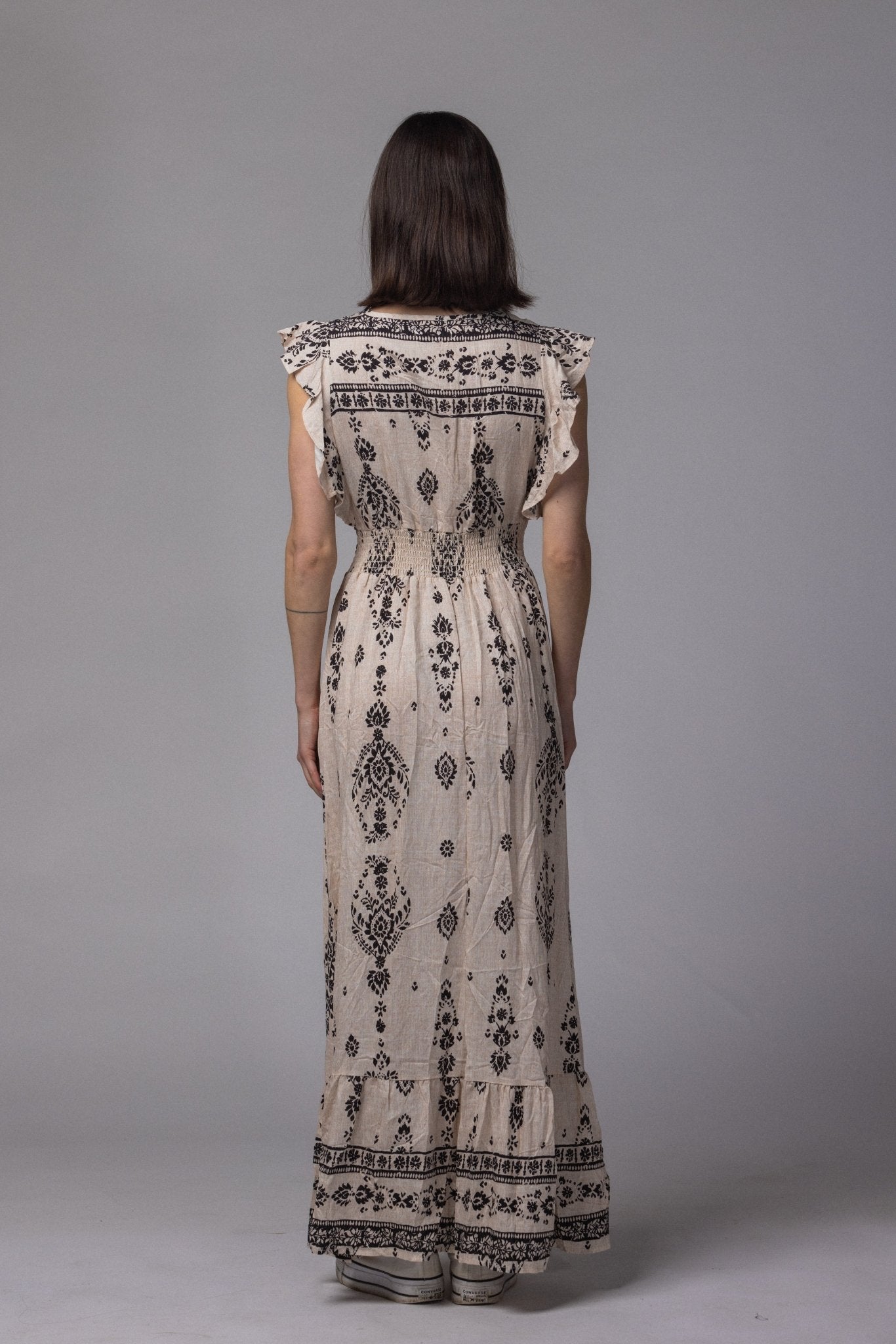 Robe Inda avec col V - La Doudounerie