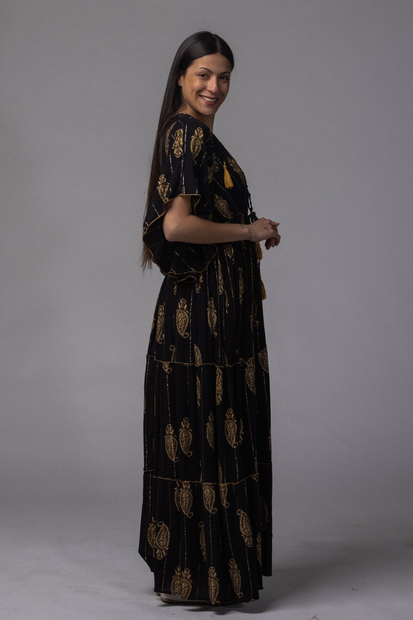 Robe longue brodé - La Doudounerie