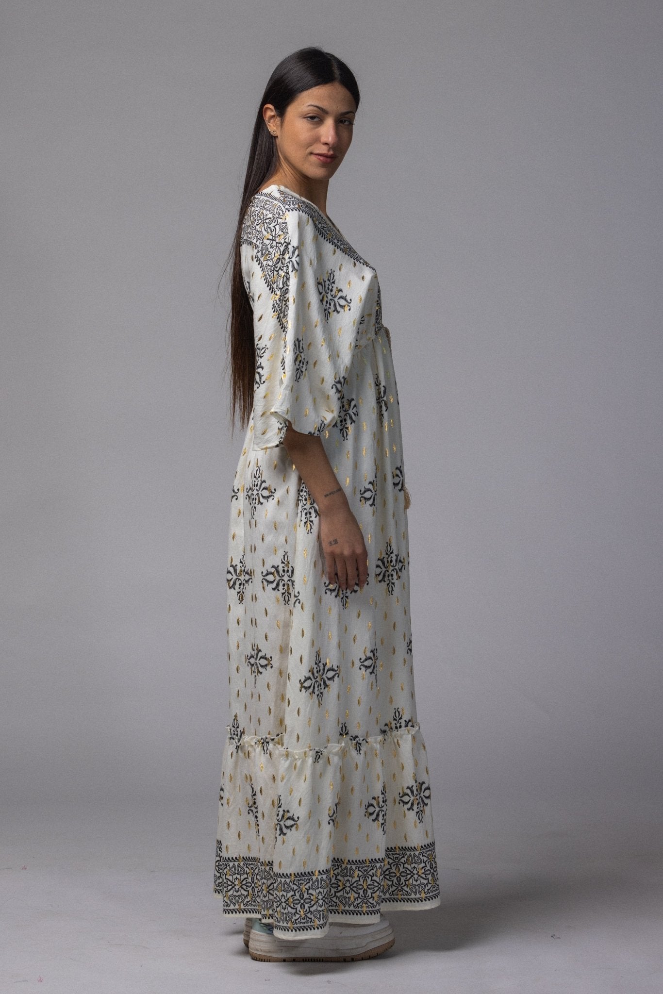 Robe longue doré - La Doudounerie