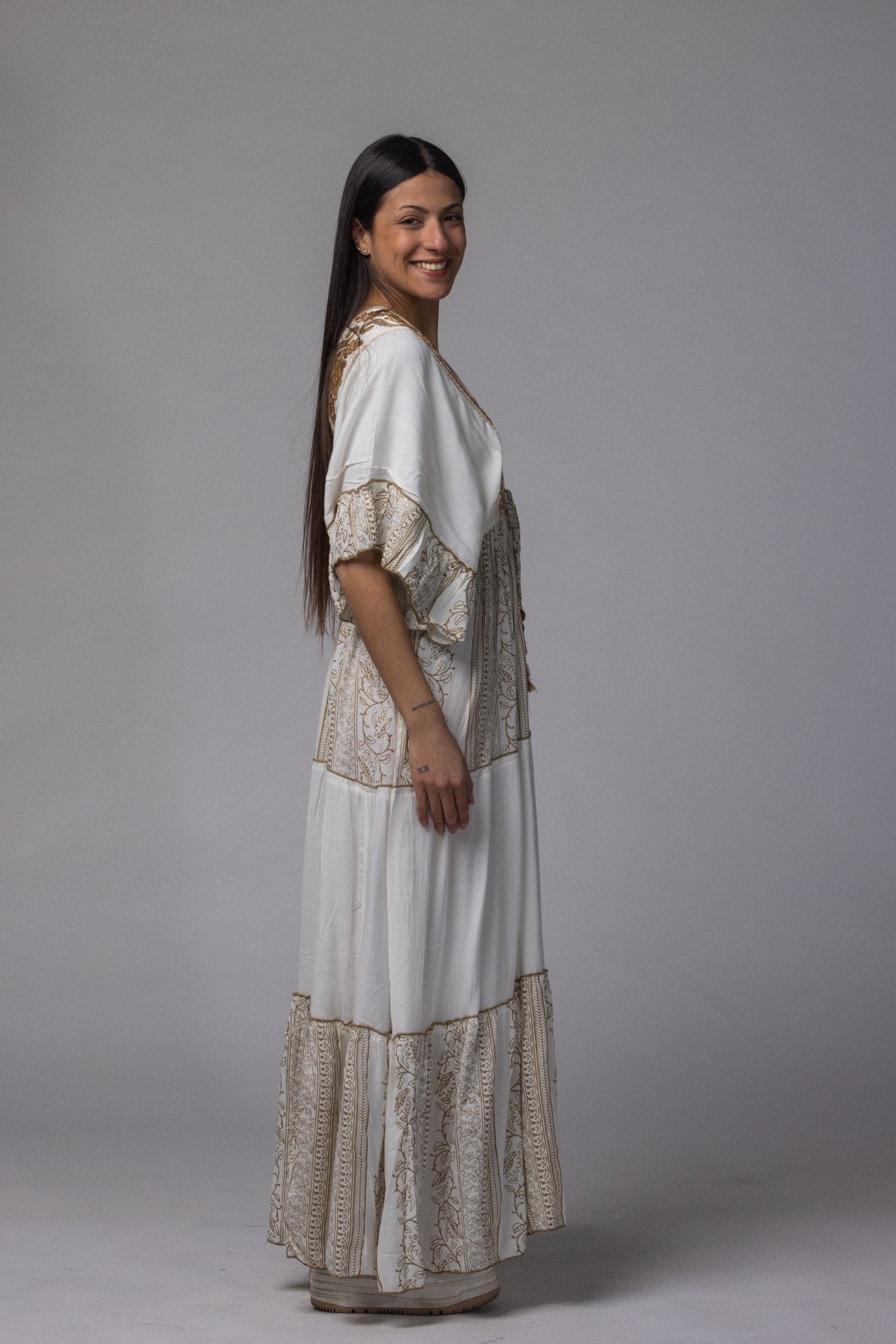 Robe longue doré - La Doudounerie