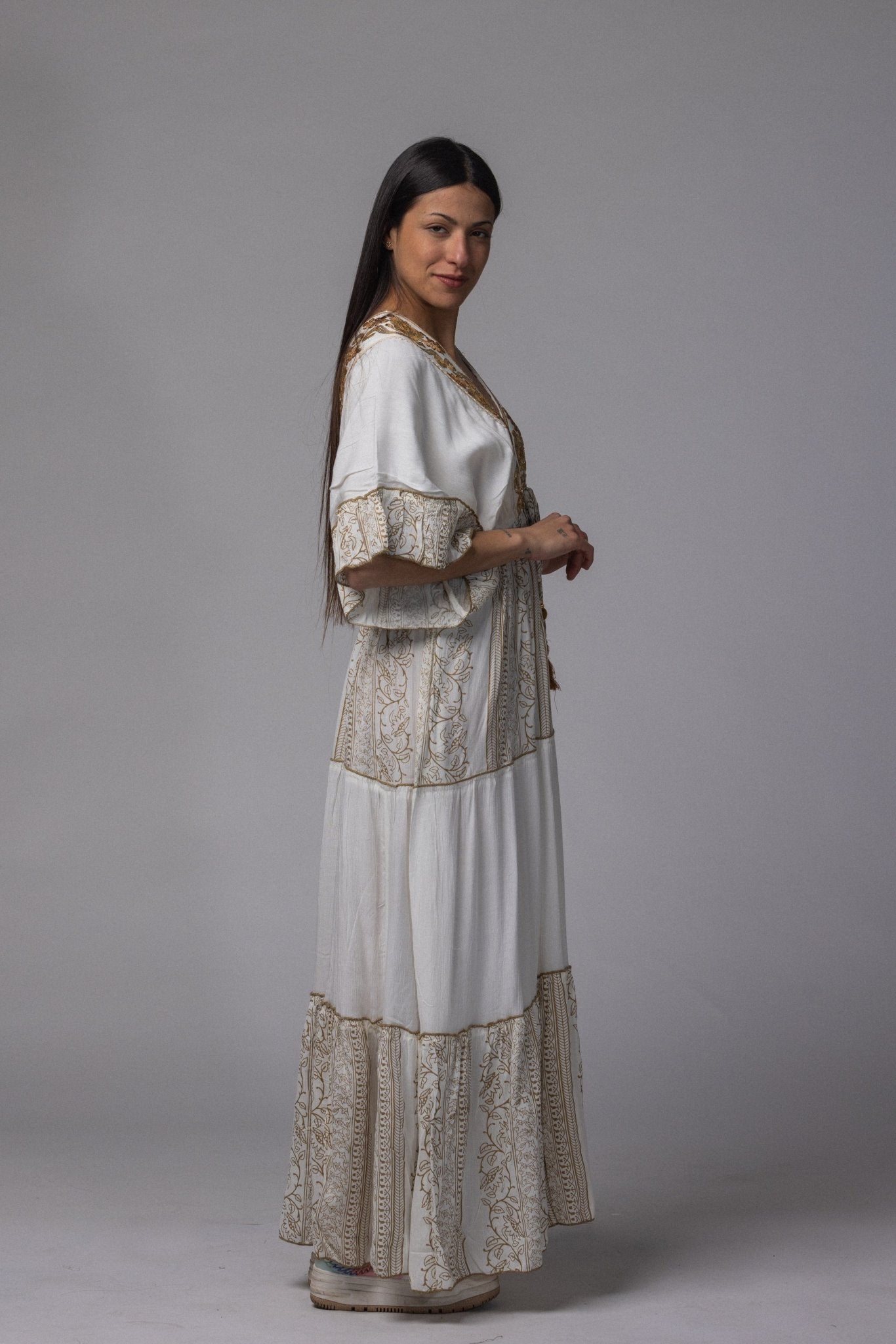 Robe longue doré - La Doudounerie