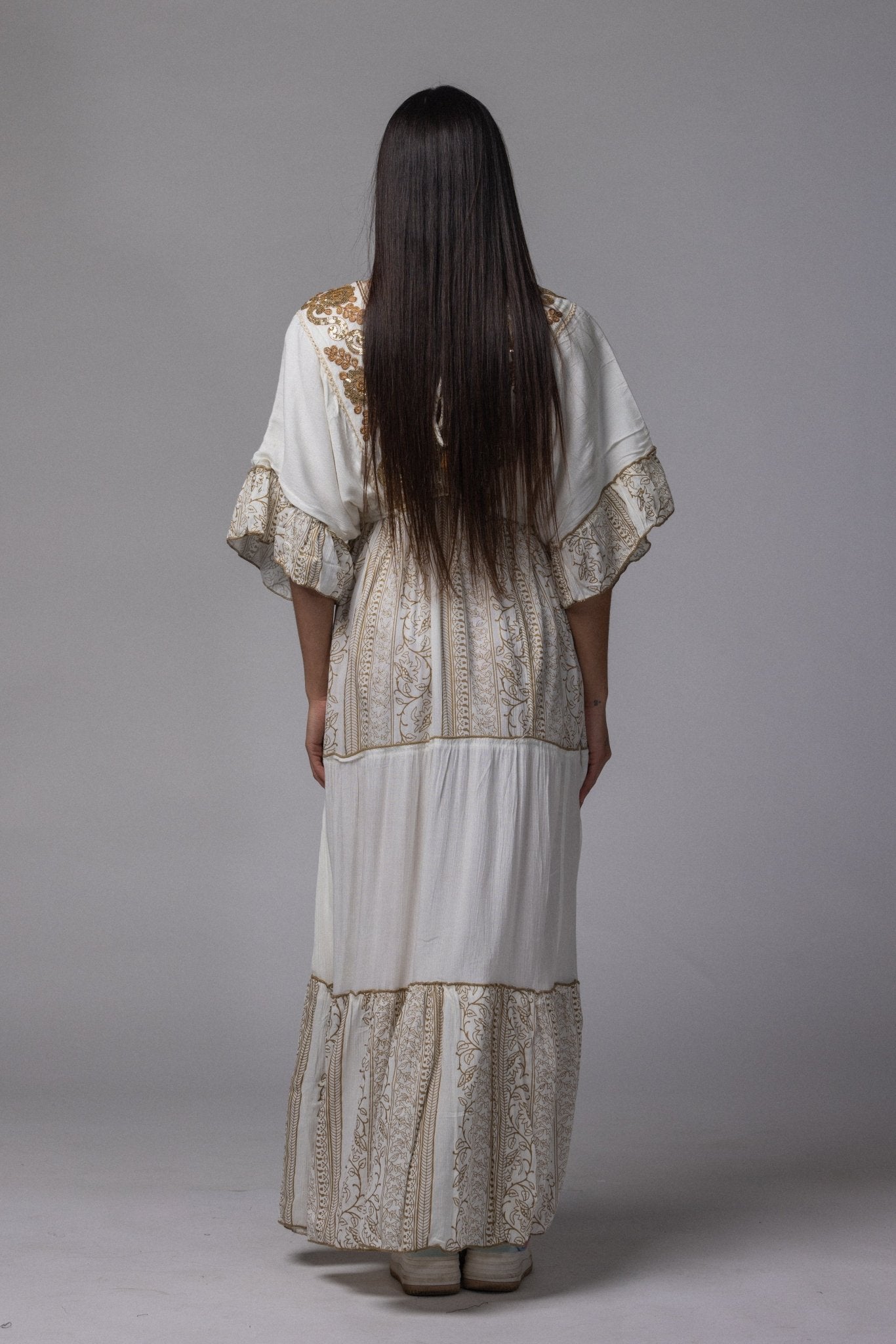 Robe longue doré - La Doudounerie