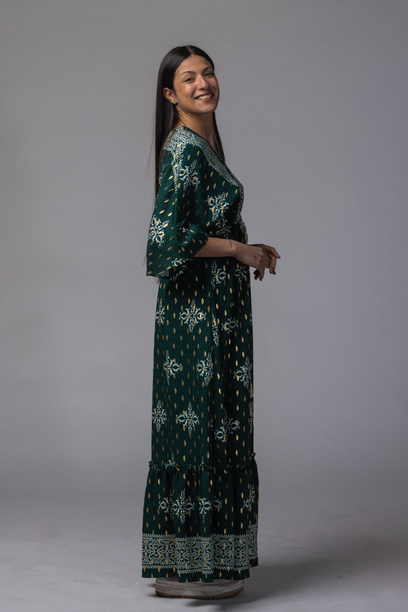 Robe longue doré - La Doudounerie