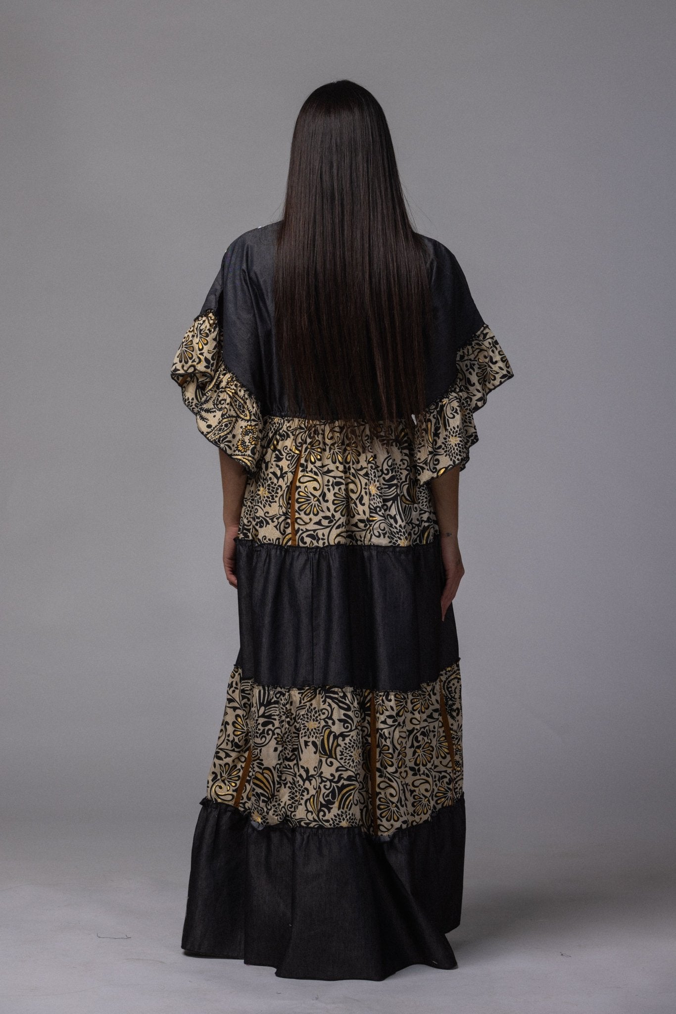Robe longue patch détaillé - La Doudounerie