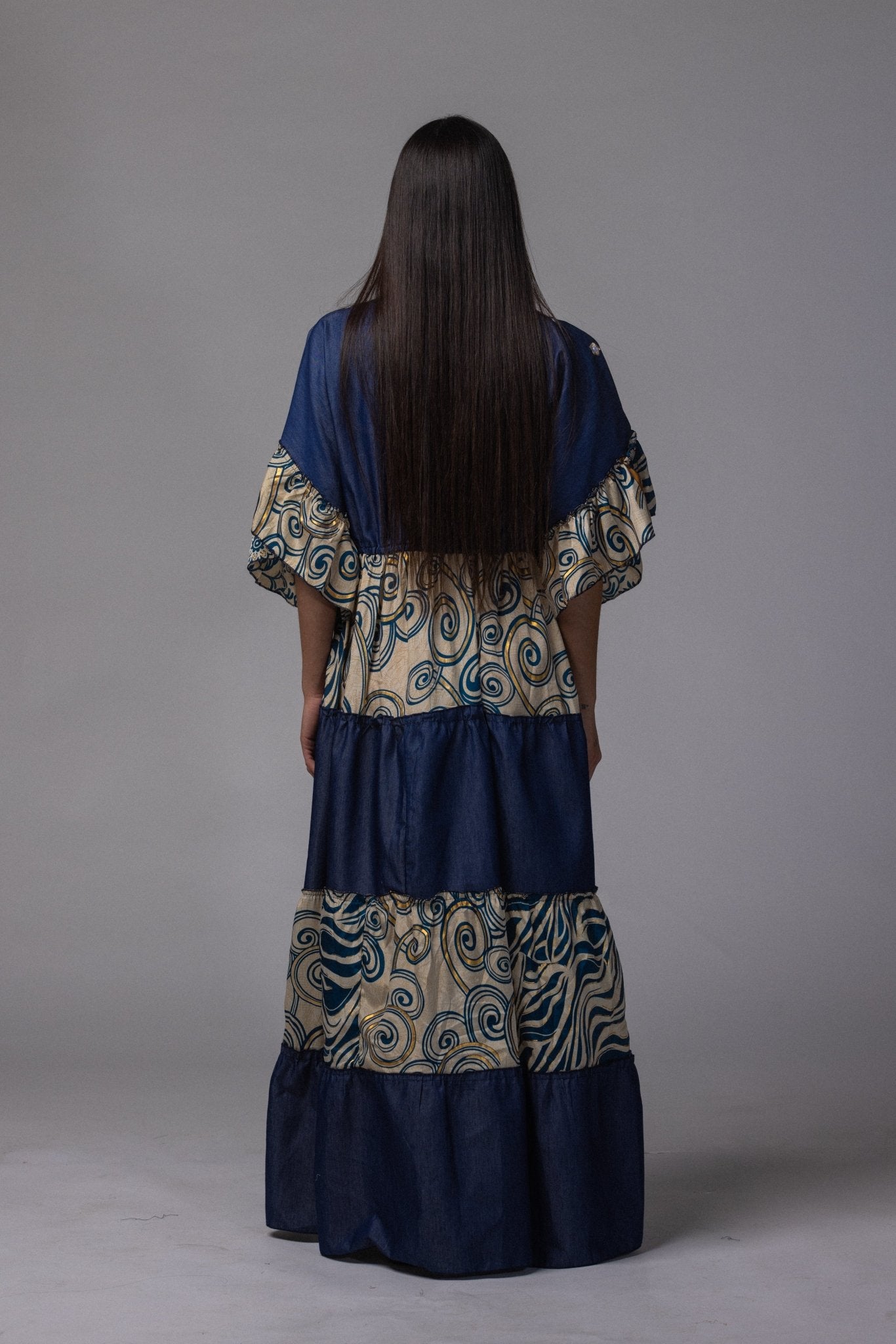 Robe longue patch détaillé - La Doudounerie