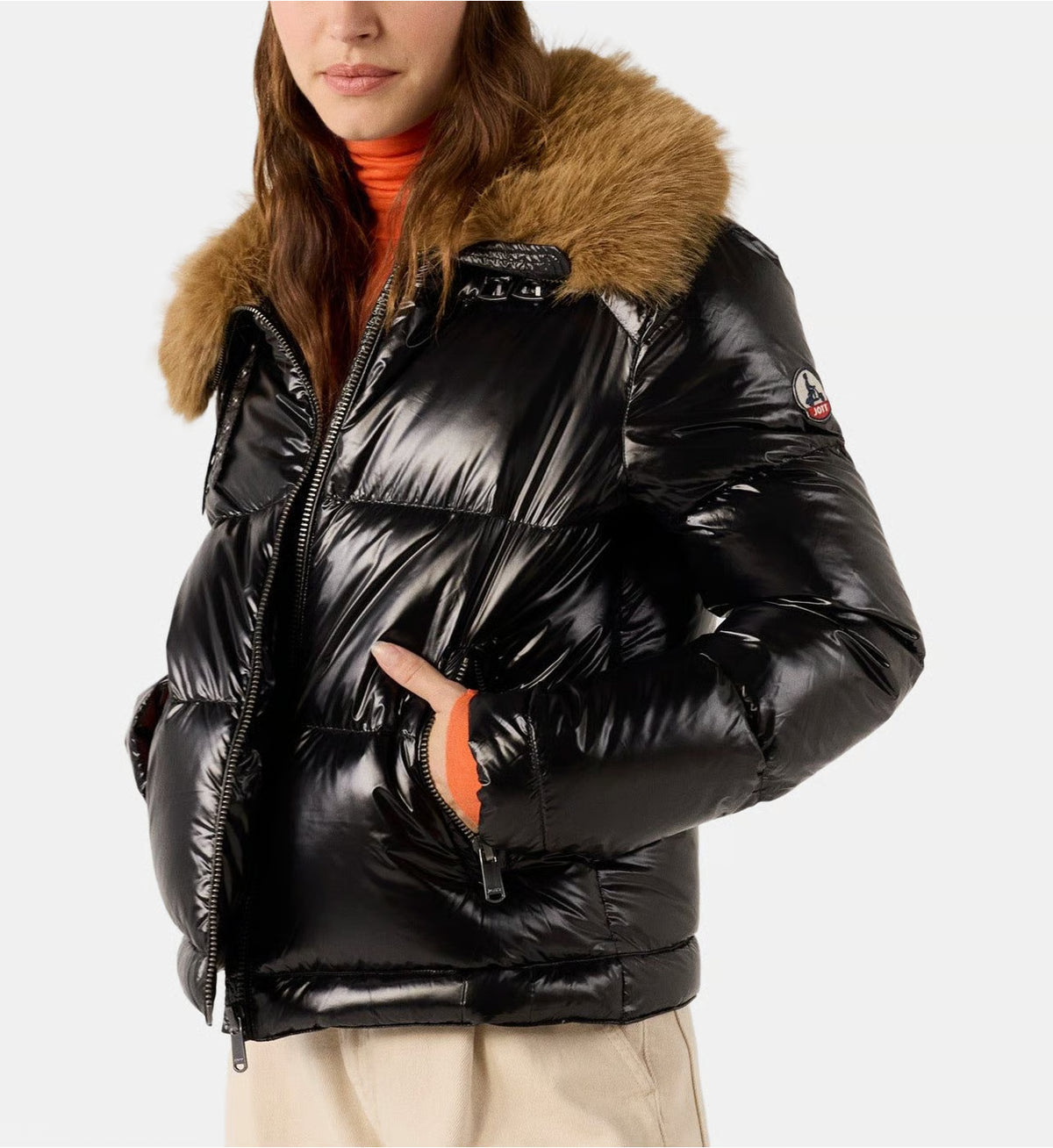 Doudoune Grand Froid brillante fausse fourrure Nevada shiny - JOTT