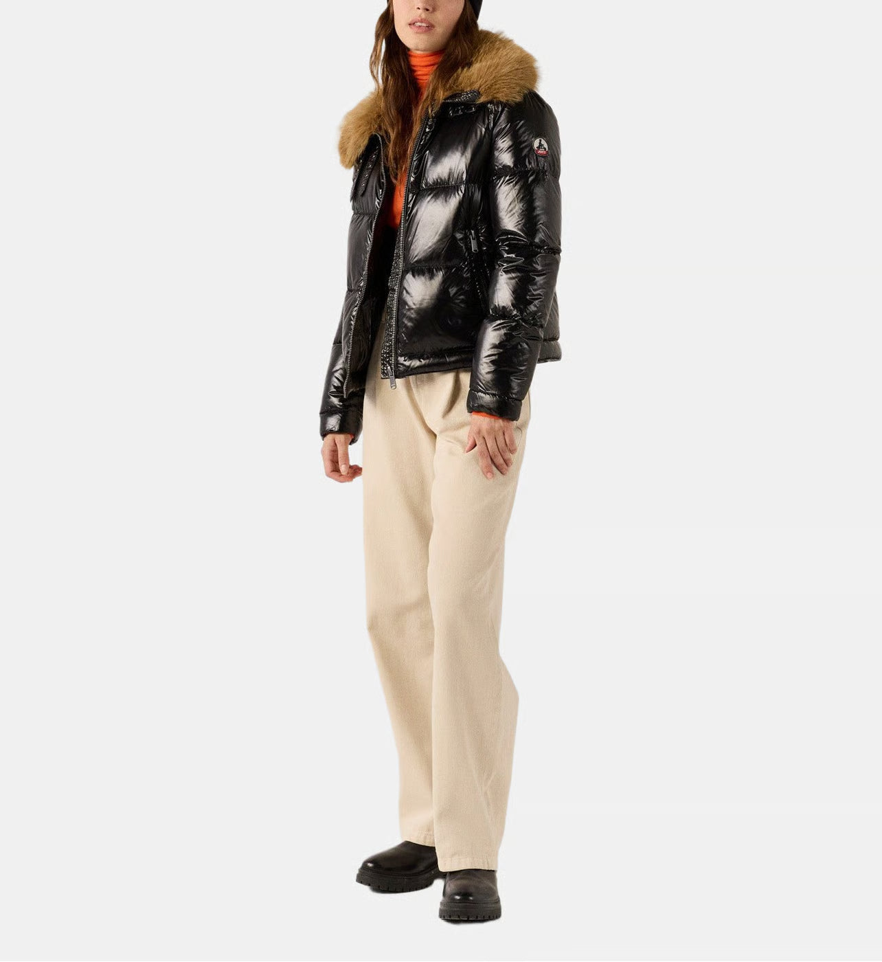 Doudoune Grand Froid brillante fausse fourrure Nevada shiny - JOTT