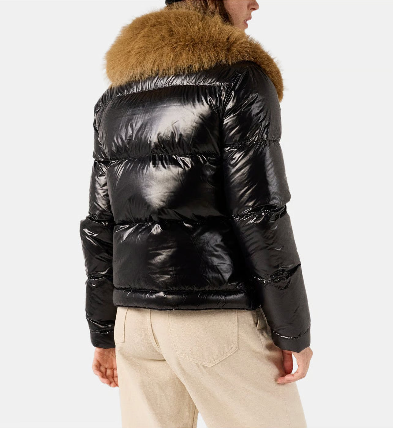 Doudoune Grand Froid brillante fausse fourrure Nevada shiny - JOTT