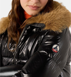 Doudoune Grand Froid brillante fausse fourrure Nevada shiny - JOTT