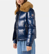 Doudoune Grand Froid brillante fausse fourrure Nevada shiny - JOTT