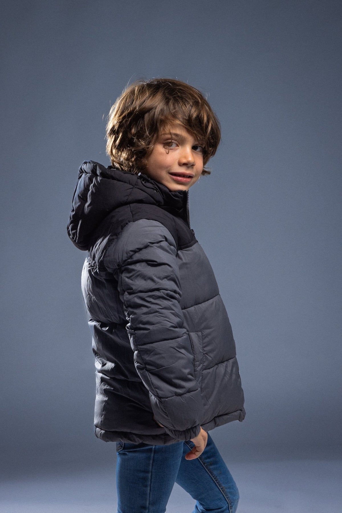 BiColor Kids Bleu Gris - La Doudounerie