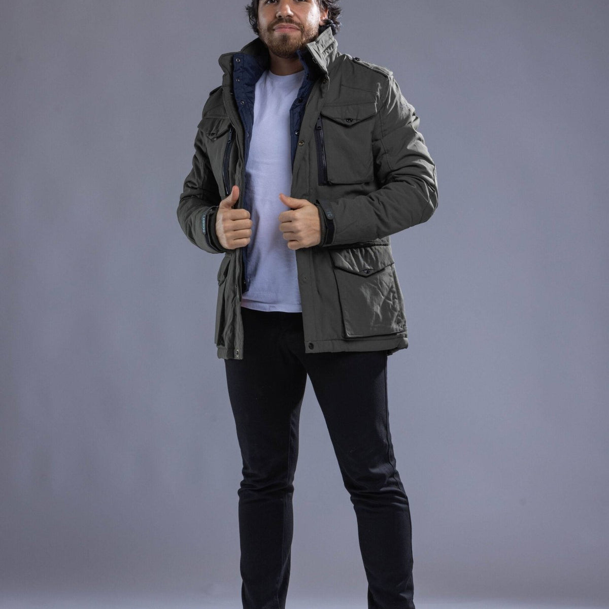 Manteau Schott Schott Field Noir Vintage Schott NYC M65 02 Field