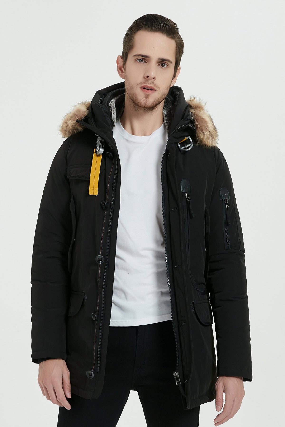 Doudoune parka fourrure homme best sale