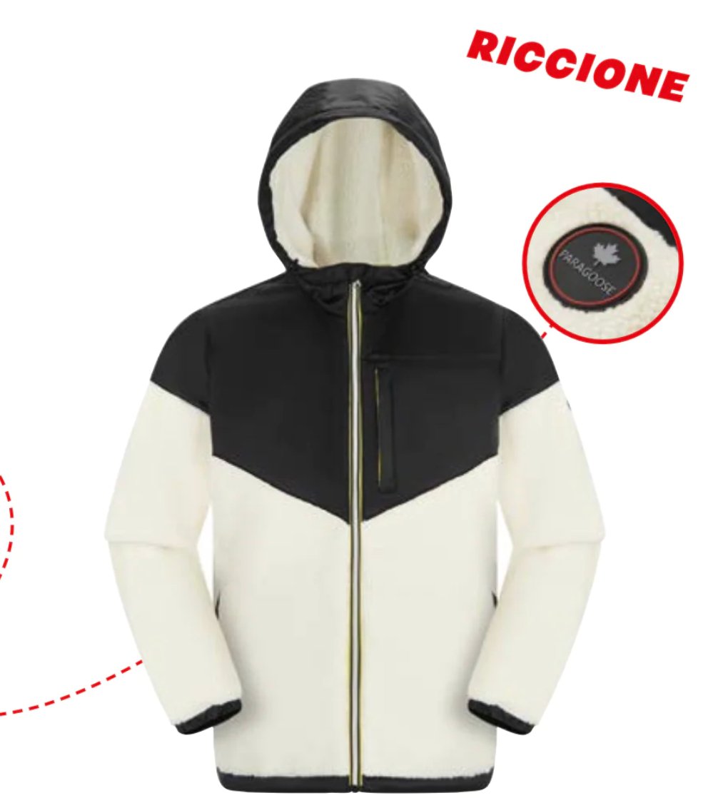 Riccione Bi - matière effet mouton - La Doudounerie