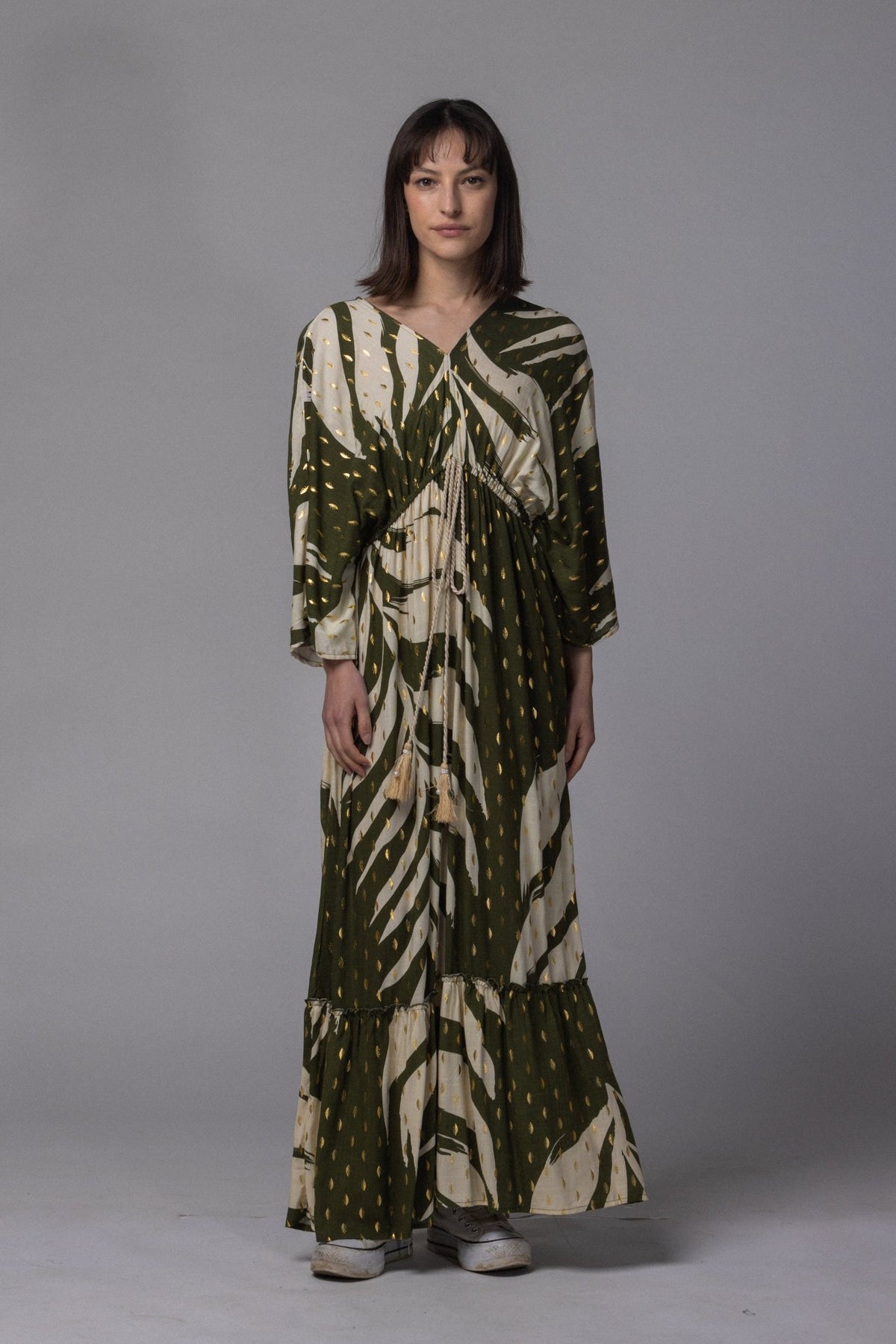Robe avec détaille doré - La Doudounerie