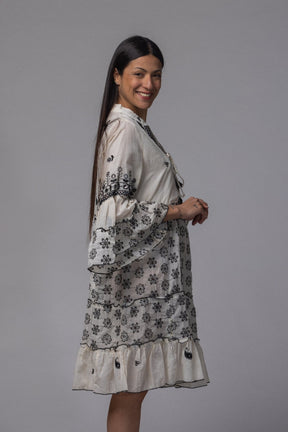 Robe courte motif - La Doudounerie