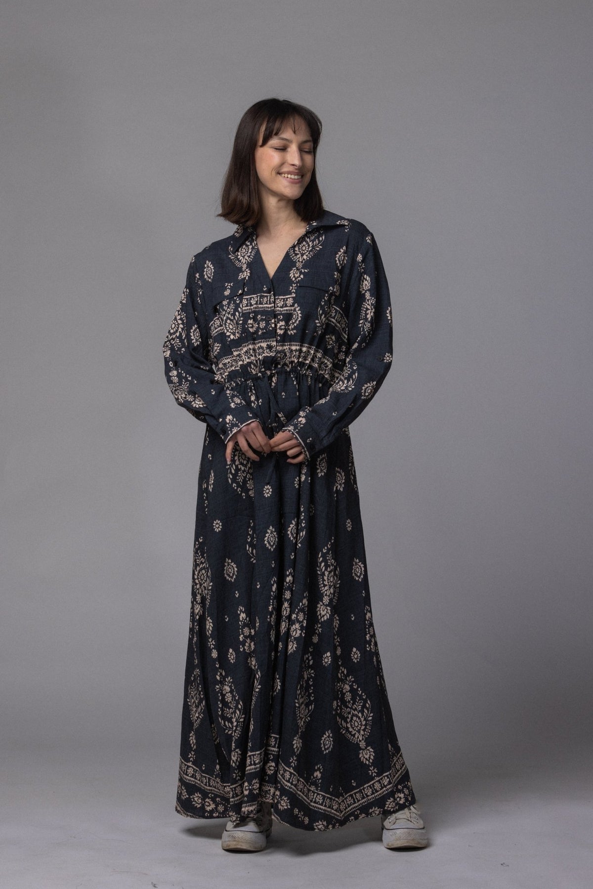Robe Inda avec col - La Doudounerie