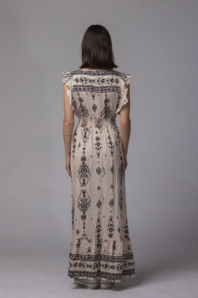 Robe Inda avec col V - La Doudounerie