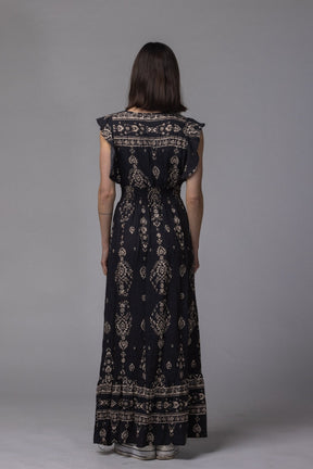 Robe Inda avec col V - La Doudounerie