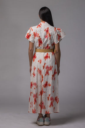Robe longue avec ceinture - La Doudounerie
