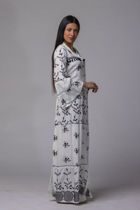 Robe longue avec frange - La Doudounerie