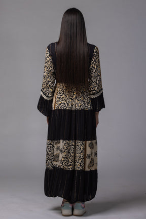 Robe longue brodé - La Doudounerie