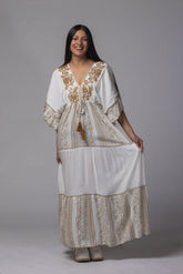 Robe longue doré - La Doudounerie