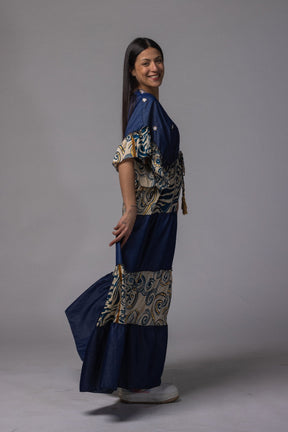Robe longue patch détaillé - La Doudounerie
