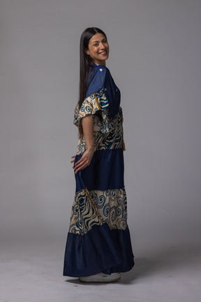 Robe longue patch détaillé - La Doudounerie