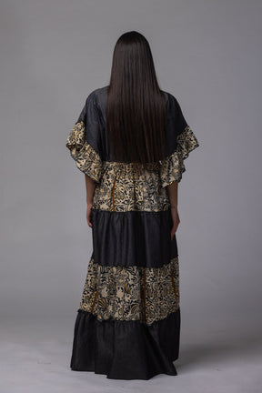 Robe longue patch détaillé - La Doudounerie