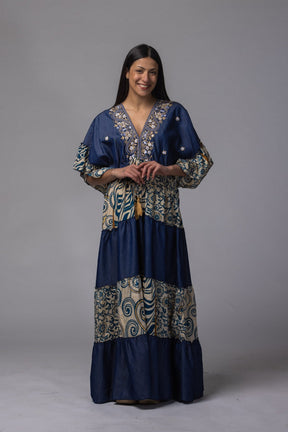 Robe longue patch détaillé - La Doudounerie