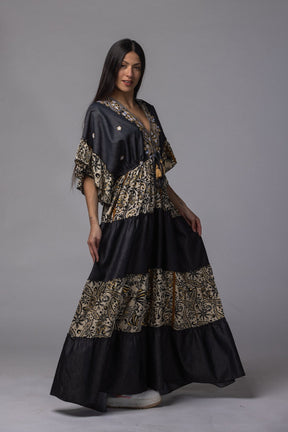 Robe longue patch détaillé - La Doudounerie