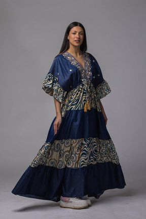 Robe longue patch détaillé - La Doudounerie