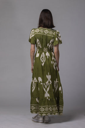 Robe patch col V - La Doudounerie